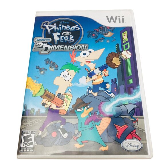 Disney Phineas & Ferb Across The 2nd Dimension Wii Game No Manual Untested - Picture 1 of 3